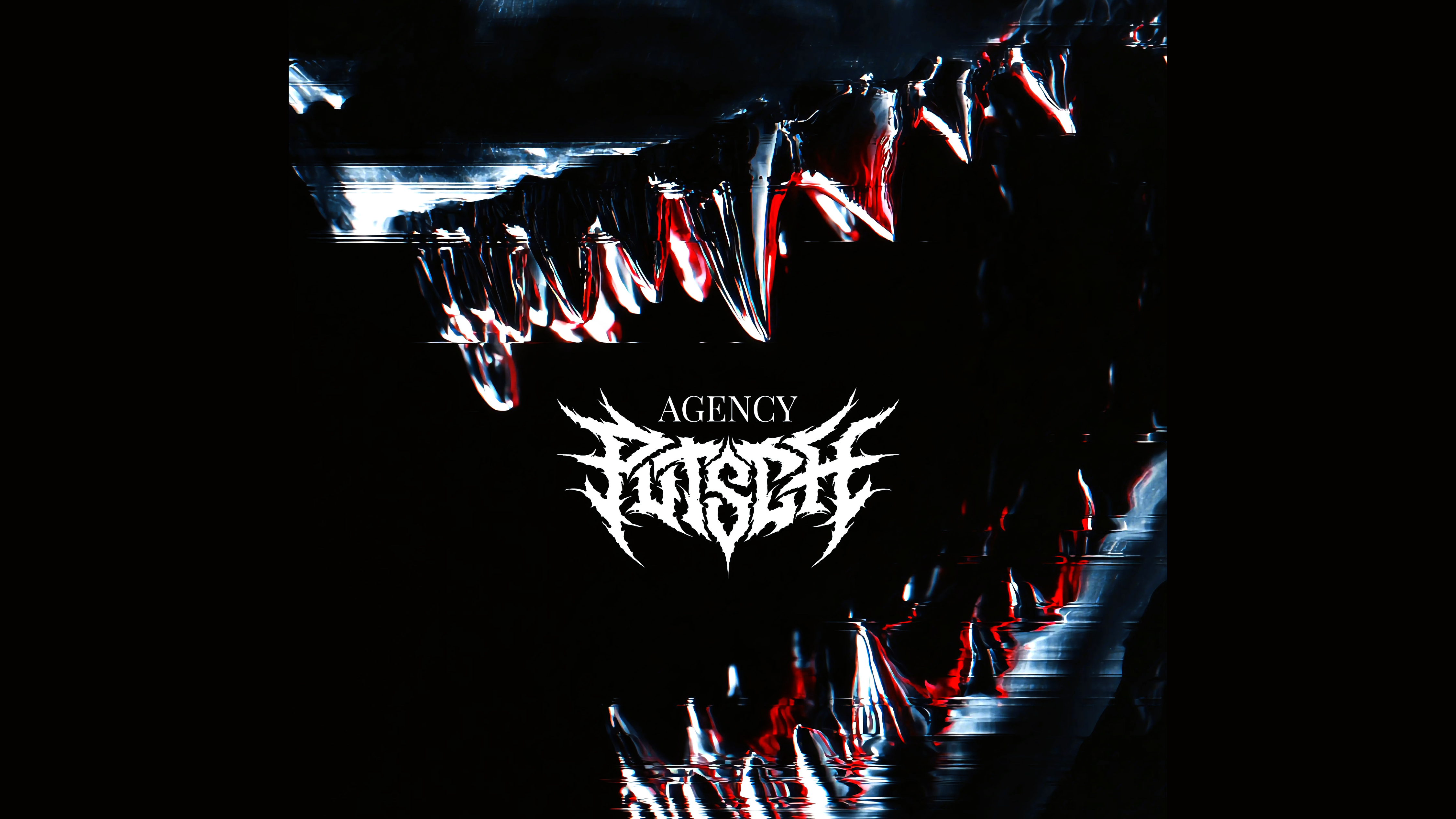 Electronic music crowd at PUTSCH Agency event featuring hard techno and industrial music